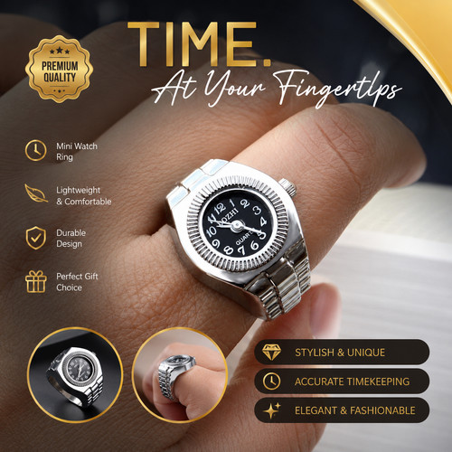 Anello argento orologio - argento,